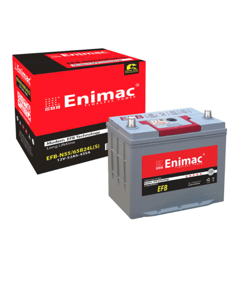 ẮC QUY ENIMAC EFB N55/65B24L(S) (12V,52AH)
