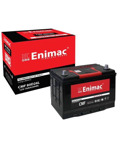 ẮC QUY ENIMAC CMF 80D26L (12V,70AH)